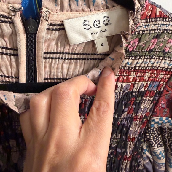 SEA Brooke Long sleeve multi color dress - Picture 6 of 9